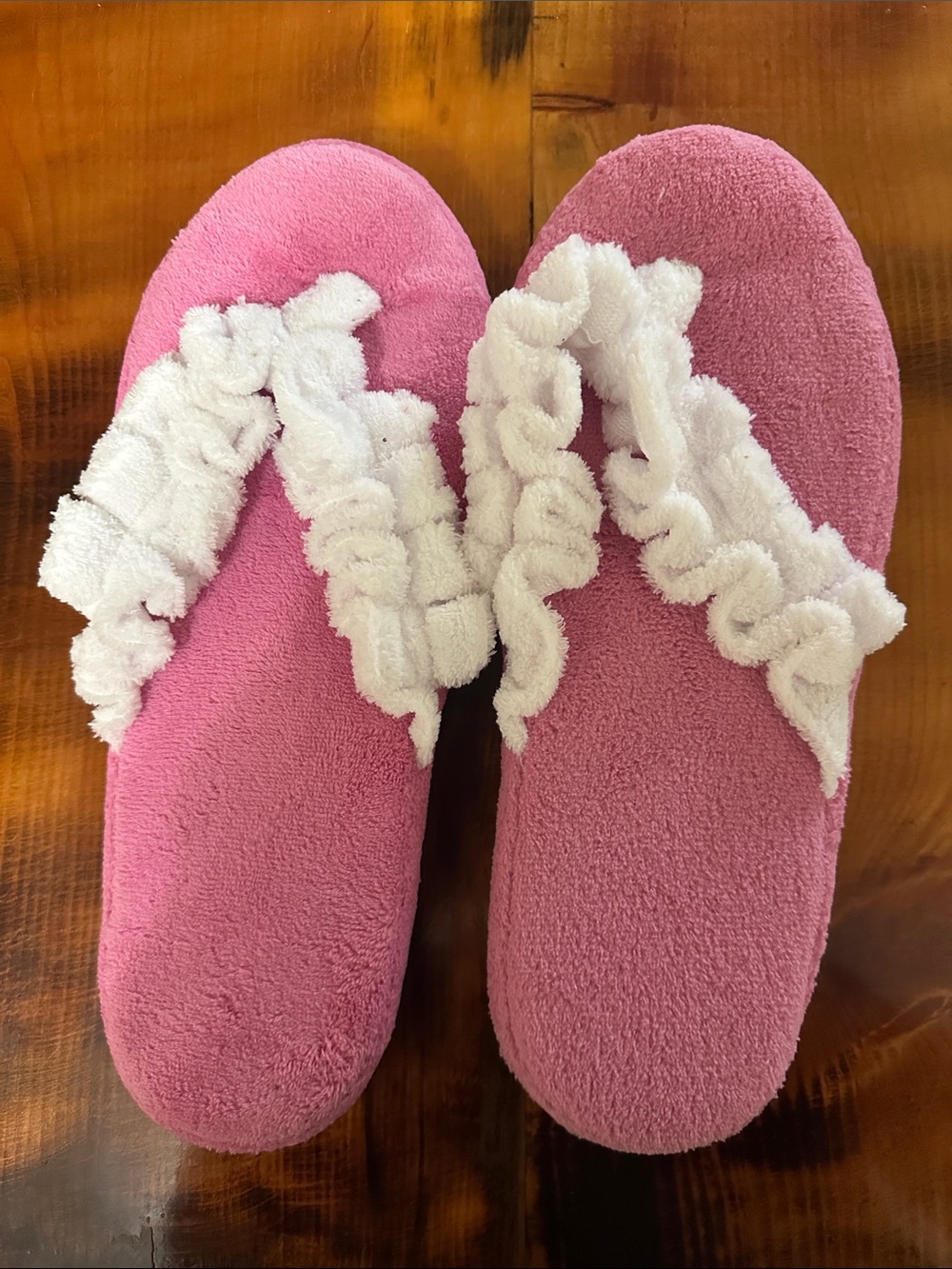 Pink Soft and Plush Memory Foam Slippers